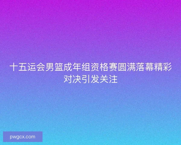 十五运会男篮成年组资格赛圆满落幕精彩对决引发关注